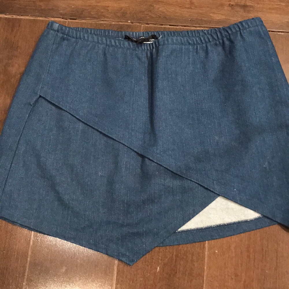 Jean envelope skort